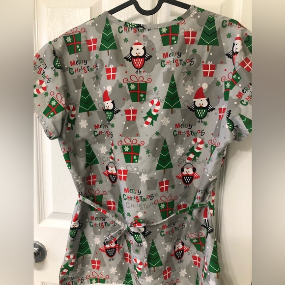 Christmas Scrub Top - Picture 4 of 4